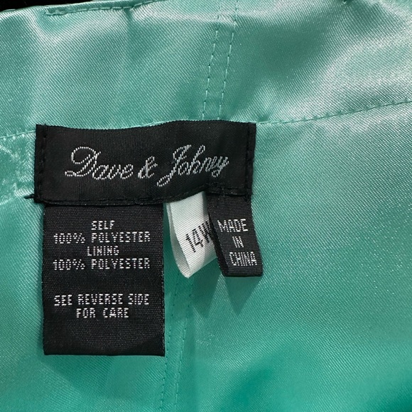 Dave & Johnny Aqua Dress - Picture 4 of 4